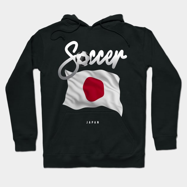 Japan Soccer - Japanese Flag Hoodie by cidolopez